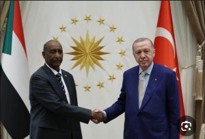 لحظة وصول البرهان انقرة