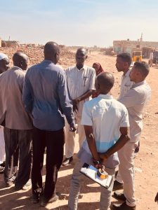 وفد هندسي يصل حي مايو جنوب الخرطوم