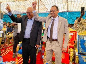 وزير التعليم العالي والأمين العام لصندوق رعاية الطلاب يشاركان في تدشين القافلة الطلابية المتجهة إلى جنوب كردفان